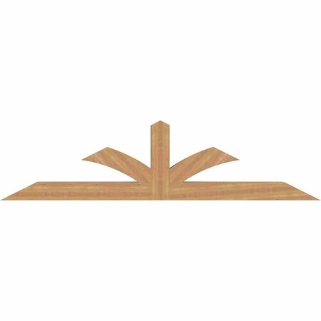 Ekena Millwork Richland Smooth Timber Gable Bracket, Western Red Cedar, 96"W x 24"H x 5 1/2"D x 5 1/2"F, 6/12 Pitch GBW096X24X0606RIC00SWR